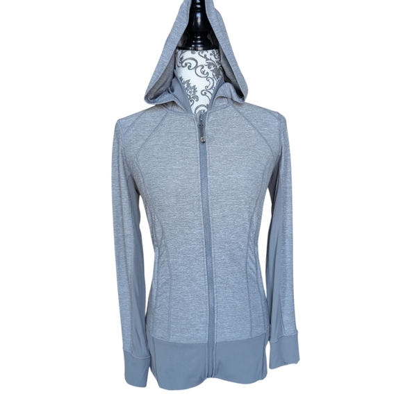 Lululemon Daily Practice Jacket Athleisure Run Workout Womens 6 Hiking Grey 2015 - Picture 2 of 15